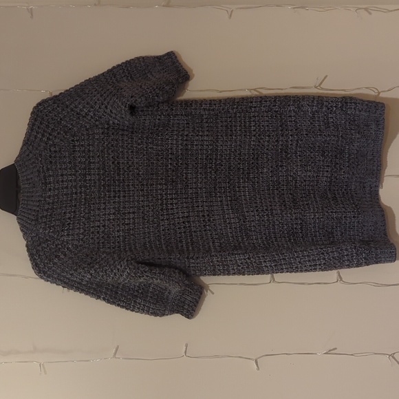 Express Design Studio Women's Gray Merino Wool Blend Cardigan, Size XS - Picture 2 of 7